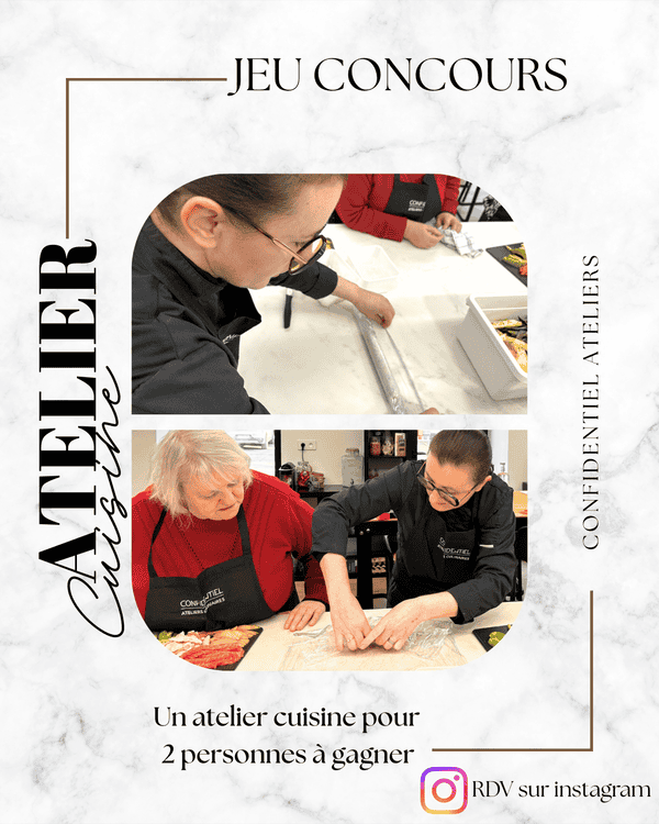 Confidentiel Cours De Cuisine A Rennes POP UP Jeu Concours 1